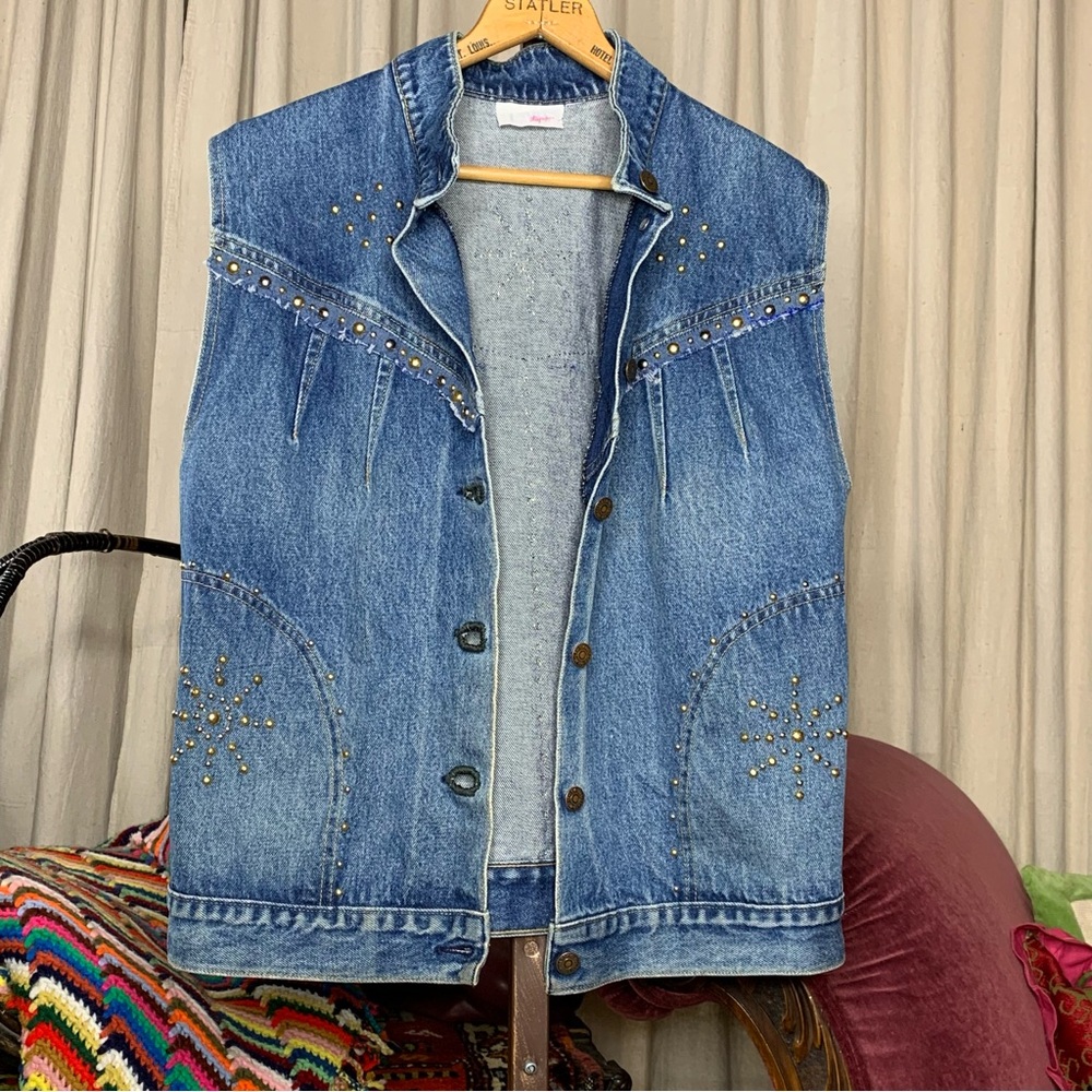 80s Bedazzled Levi’s Vest